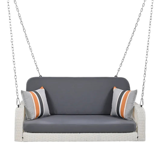 PE Wicker 2-Seater Swing