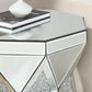 Modern Silver Drum Coffee Table