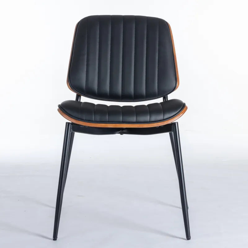 Mid-Century Faux Leather Chairs