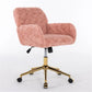 Adjustable Pink Swivel Office Chair
