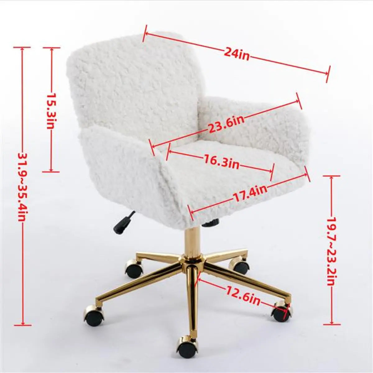 Adjustable Pink Swivel Office Chair