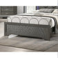 Dark Gray LED Tufted Headboard
