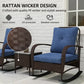 Rattan Wicker Chaise Lounge