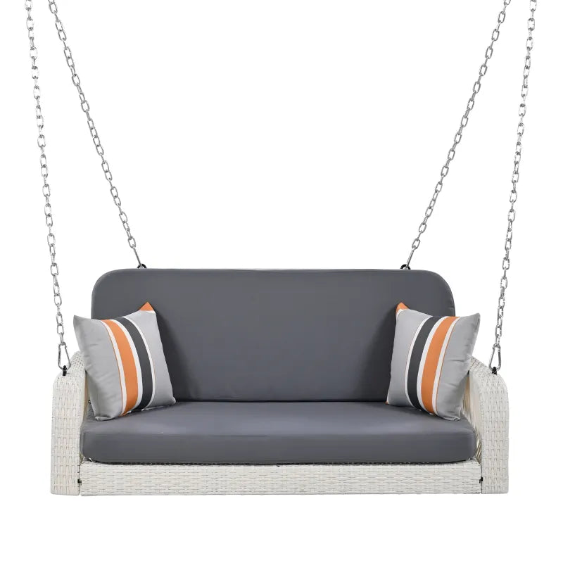 PE Wicker 2-Seater Swing