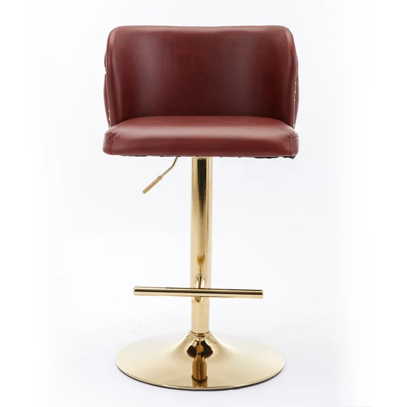 Adjustable Swivel PU Barstools