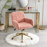 Adjustable Pink Swivel Office Chair