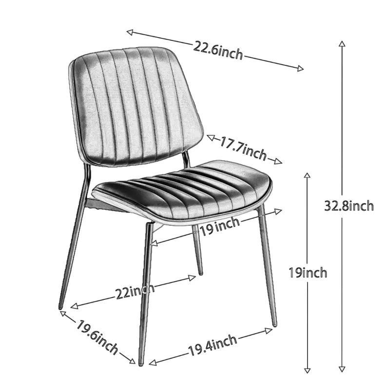 Mid-Century Faux Leather Chairs