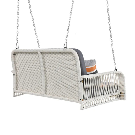 PE Wicker 2-Seater Swing